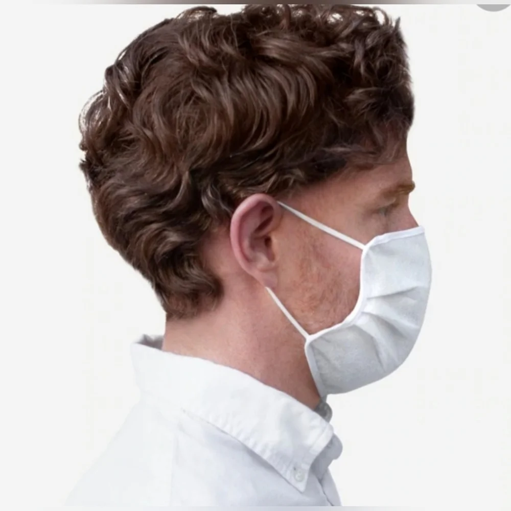 NIP 3 Brooks Brothers Face Masks -WHITE **NEW